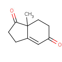 7A-METHYL-2,3,7,7A-TETRAHYDRO-1H-INDENE-1,5(6H)-DIONE (CAS: 19576-08-0) - Chemical Structure and Molecular Formula 
