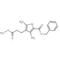 METHYL 5-(BENZYLOXYCARBONYL)-2,4-DIMETHYL-3-PYRROLEPROPIONATE (CAS: 20303-31-5) - Chemical Structure and Molecular Formula 