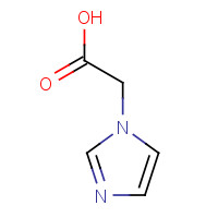 Imidazol-1-yl-acetic acid (CAS: 22884-10-2) - Chemical Structure and Molecular Formula 