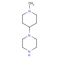 1-(1-Methyl-4-piperidinyl)piperazine (CAS: 23995-88-2) - Chemical Structure and Molecular Formula 