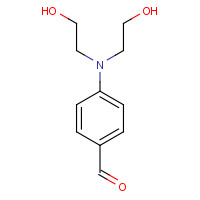4-[N,N-Bis(2-hydroxyethyl)amino]benzaldehyde (CAS: 27913-86-6) - Chemical Structure and Molecular Formula 