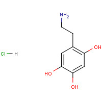 6-HYDROXYDOPAMINE HYDROCHLORIDE (CAS: 28094-15-7) - Chemical Structure and Molecular Formula 