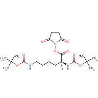 N,N'-Di-Boc-L-lysine hydroxysuccinimide ester chemical structure N,N'-Di-Boc-L-lysine hydroxysuccinimide ester (CAS: 30189-36-7) - Chemical Structure and Molecular Formula