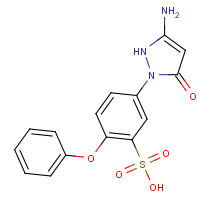 5-(3-AMINO-5-OXO-2-PYRAZOLIN-1-YL)-2-PHENOXYBENZENESULFONIC ACID (CAS: 30479-81-3) - Related Chemical Product