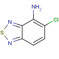 4-Amino-5-chloro-2,1,3-benzothiadiazole (CAS: 30536-19-7) - Chemical Structure and Molecular Formula 