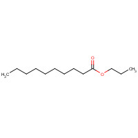N-PROPYL DECANOATE (CAS: 30673-60-0) - Chemical Structure and Molecular Formula 