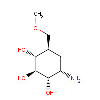 Validamine (CAS: 32780-32-8) - Chemical Structure and Molecular Formula 