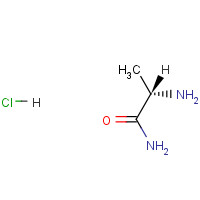L-Alaninamide hydrochloride (CAS: 33208-99-0) - Chemical Structure and Molecular Formula 