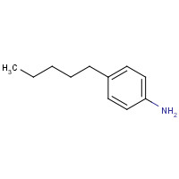 4-PENTYLANILINE (CAS: 33228-44-3) - Chemical Structure and Molecular Formula 