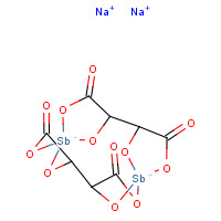 ANTIMONY SODIUM TARTRATE (CAS: 34521-09-0) - Chemical Structure and Molecular Formula 