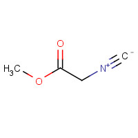 METHYL ISOCYANOACETATE (CAS: 39687-95-1) - Chemical Structure and Molecular Formula 
