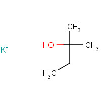 POTASSIUM 2-METHYL-2-BUTOXIDE (CAS: 41233-93-6) - Chemical Structure and Molecular Formula 