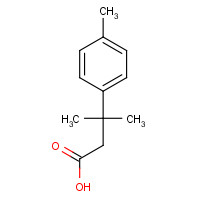 3-METHYL-3-(4-METHYLPHENYL)BUTANOIC ACID (CAS: 42288-08-4) - Chemical Structure and Molecular Formula 