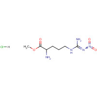 N'-Nitro-L-arginine-methyl ester hydrochloride (CAS: 51298-62-5) - Chemical Structure and Molecular Formula 
