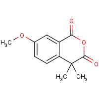 4,4-DIMETHYL-7-METHOXYISOCHROMAN-1,3-DIONE (CAS: 55974-25-7) - Chemical Structure and Molecular Formula 