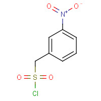 3-NITROPHENYLMETHANESULFONYL CHLORIDE (CAS: 58032-84-1) - Chemical Structure and Molecular Formula 