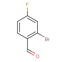 2-Bromo-4-fluorobenzaldehyde (CAS: 59142-68-6) - Chemical Structure and Molecular Formula 
