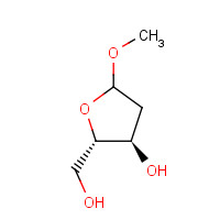 1-O-Methyl-2-deoxy-D-ribose chemical structure 1-O-Methyl-2-deoxy-D-ribose (CAS: 60134-26-1) - Chemical Structure and Molecular Formula