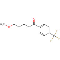 5-Methoxy-1-[4-(trifluoromethyl)phenyl]-1-pentanone (CAS: 61718-80-7) - Chemical Structure and Molecular Formula 