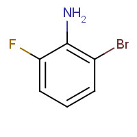 2-BROMO-6-FLUOROANILINE (CAS: 65896-11-9) - Chemical Structure and Molecular Formula 