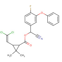 Cyfluthrin (CAS: 68359-37-5) - Chemical Structure and Molecular Formula 