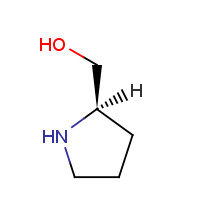 D(-)Prolinol (CAS: 68832-13-3) - Chemical Structure and Molecular Formula 