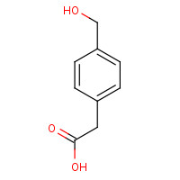4-(HYDROXYMETHYL)PHENYLACETIC ACID (CAS: 73401-74-8) - Chemical Structure and Molecular Formula 