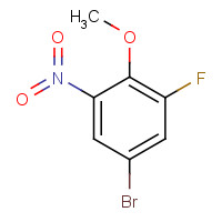 4-BROMO-2-FLUORO-6-NITROANISOLE (CAS: 74266-66-3) - Chemical Structure and Molecular Formula 