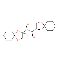 1,2:5,6-DI-O-CYCLOHEXYLIDENE-D-MANNITOL (CAS: 76779-67-4) - Chemical Structure and Molecular Formula 