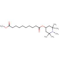 Methyl 1,2,2,6,6-pentamethyl-4-piperidyl sebacate (CAS: 82919-37-7) - Chemical Structure and Molecular Formula 