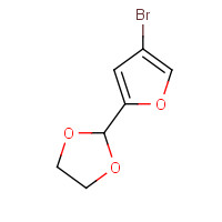4-BROMOFURAN-2-CARBOXALDEHYDE ETHYLENE GLYCOL ACETAL chemical structure 4-BROMOFURAN-2-CARBOXALDEHYDE ETHYLENE GLYCOL ACETAL (CAS: 83953-42-8) - Chemical Structure and Molecular Formula