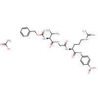 N-CBZ-VAL-GLY-ARG P-NITROANILIDE ACETATE SALT (CAS: 86170-43-6) - Chemical Structure and Molecular Formula 