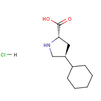 trans-4-Cyclohexyl-L-proline hydrochloride (CAS: 90657-55-9) - Chemical Structure and Molecular Formula 