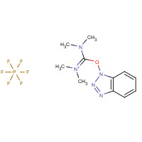 2-(1H-Benzotriazole-1-yl)-1,1,3,3-tetramethyluronium hexafluorophosphate chemical structure 2-(1H-Benzotriazole-1-yl)-1,1,3,3-tetramethyluronium hexafluorophosphate (CAS: 94790-37-1) - Chemical Structure and Molecular Formula