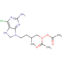 9-(4-Acetoxy-3-acetoxymethylbutyl)-2-amino-6-chloropurine (CAS: 97845-60-8) - Chemical Structure and Molecular Formula 