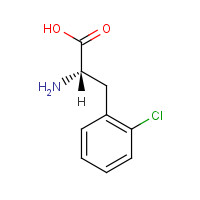 2-Chloro-L-phenylalanine (CAS: 103616-89-3) - Chemical Structure and Molecular Formula 