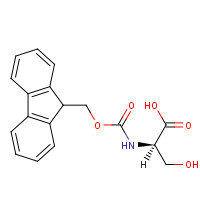 FMOC-D-SER-OH (CAS: 116861-26-8) - Chemical Structure and Molecular Formula 