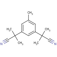 3,5-Bis(2-cyanoprop-2-yl)toluene (CAS: 120511-72-0) - Chemical Structure and Molecular Formula 