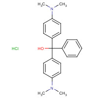 MALACHITE GREEN CARBINOL HYDROCHLORIDE (CAS: 123333-61-9) - Chemical Structure and Molecular Formula 