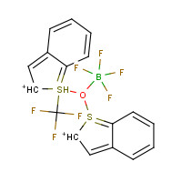 S-(Trifluoromethyl)dibenzothiophenium tetrafluoroborate (CAS: 131880-16-5) - Chemical Structure and Molecular Formula 