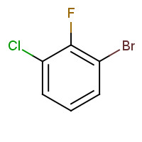 1-BROMO-3-CHLORO-2-FLUOROBENZENE (CAS: 144584-65-6) - Chemical Structure and Molecular Formula 
