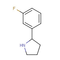 2-(3-Fluorophenyl)-pyrrolidine (CAS: 298690-72-9) - Chemical Structure and Molecular Formula 