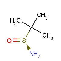 (S)-(-)-2-Methyl-2-propanesulfinamide (CAS: 343338-28-3) - Chemical Structure and Molecular Formula 