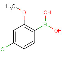 4-Chloro-2-methoxyphenylboronic acid (CAS: 762287-57-0) - Chemical Structure and Molecular Formula 