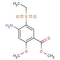 Methyl 4-amino-5-ethylsulfonyl-2-methoxybenzoate (CAS: 80036-89-1) - Chemical Structure and Molecular Formula 