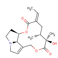 SENECIONINE (CAS: 130-01-8) - Chemical Structure and Molecular Formula 