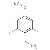 2,6-DIFLUORO-4-METHOXYBENZYLAMINE (CAS: 771573-20-7) - Chemical Structure and Molecular Formula 