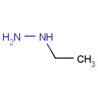 ETHYLHYDRAZINE (CAS: 624-80-6) - Chemical Structure and Molecular Formula 