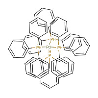 Tetrakis(triphenylphosphine)palladium (CAS: 14221-01-3) - Chemical Structure and Molecular Formula 