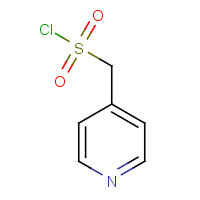 4-PYRIDINEMETHANESULFONYL CHLORIDE (CAS: 130820-88-1) - Chemical Structure and Molecular Formula 